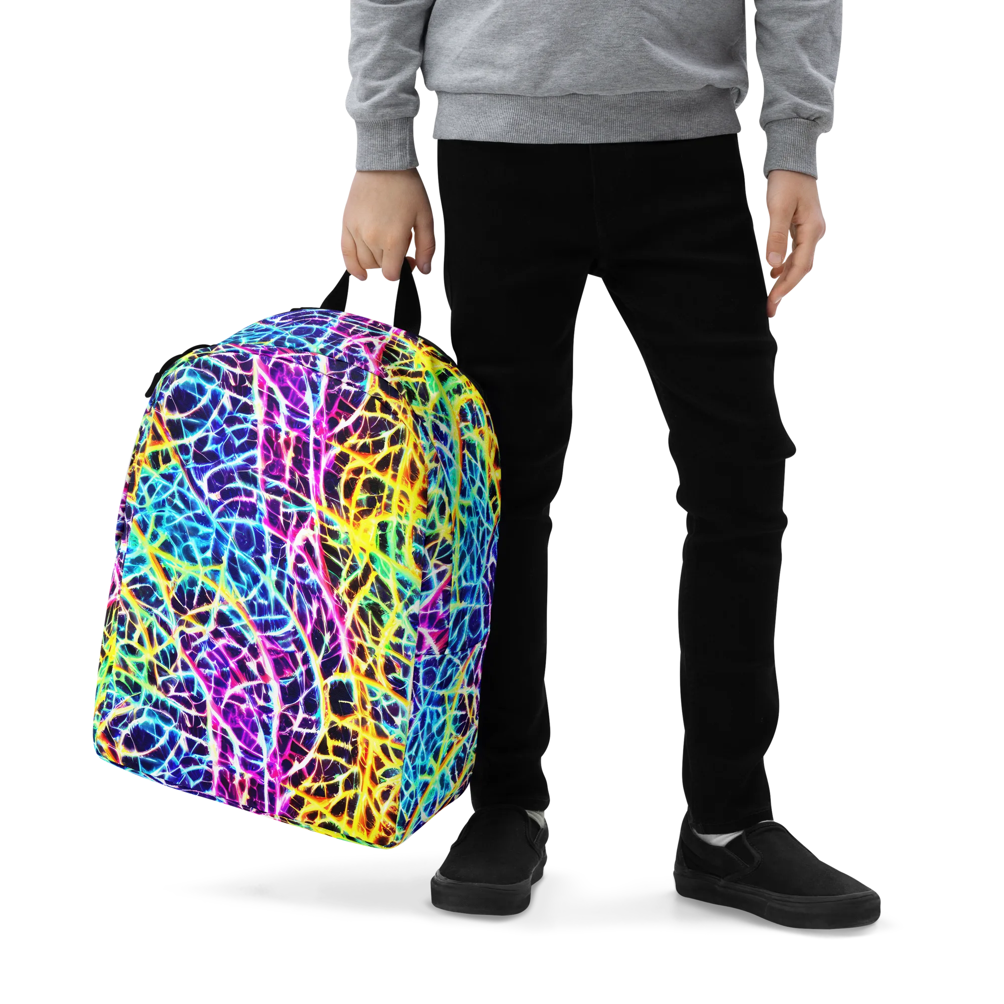 Voltage Web on Minimalist Backpack — Zoomed-in