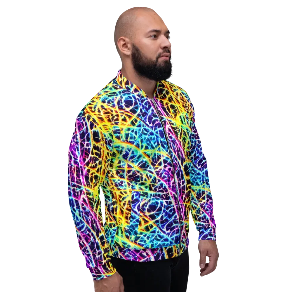 Voltage Web on Bomber Jacket — Right