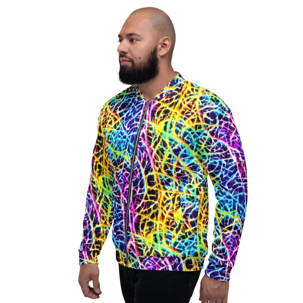 Voltage Web on Bomber Jacket — Left