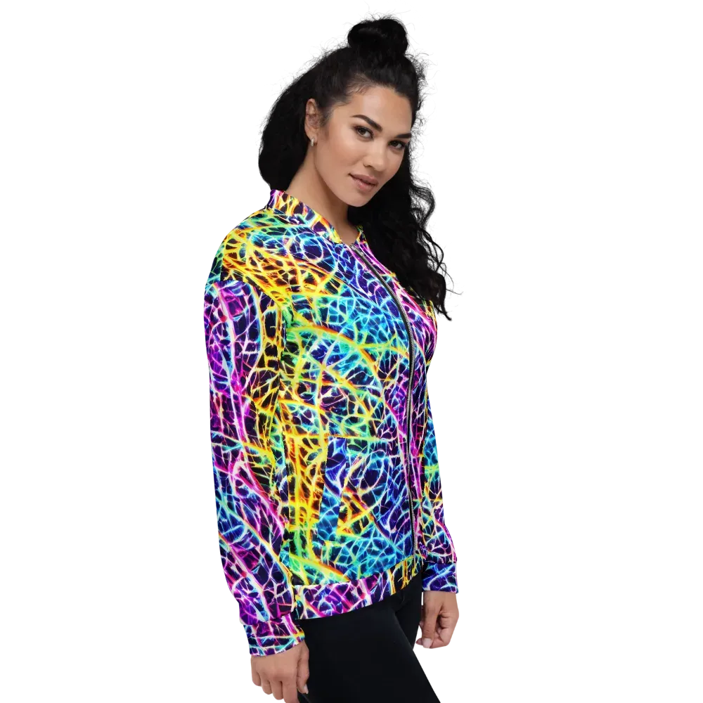 Voltage Web on Bomber Jacket — Right