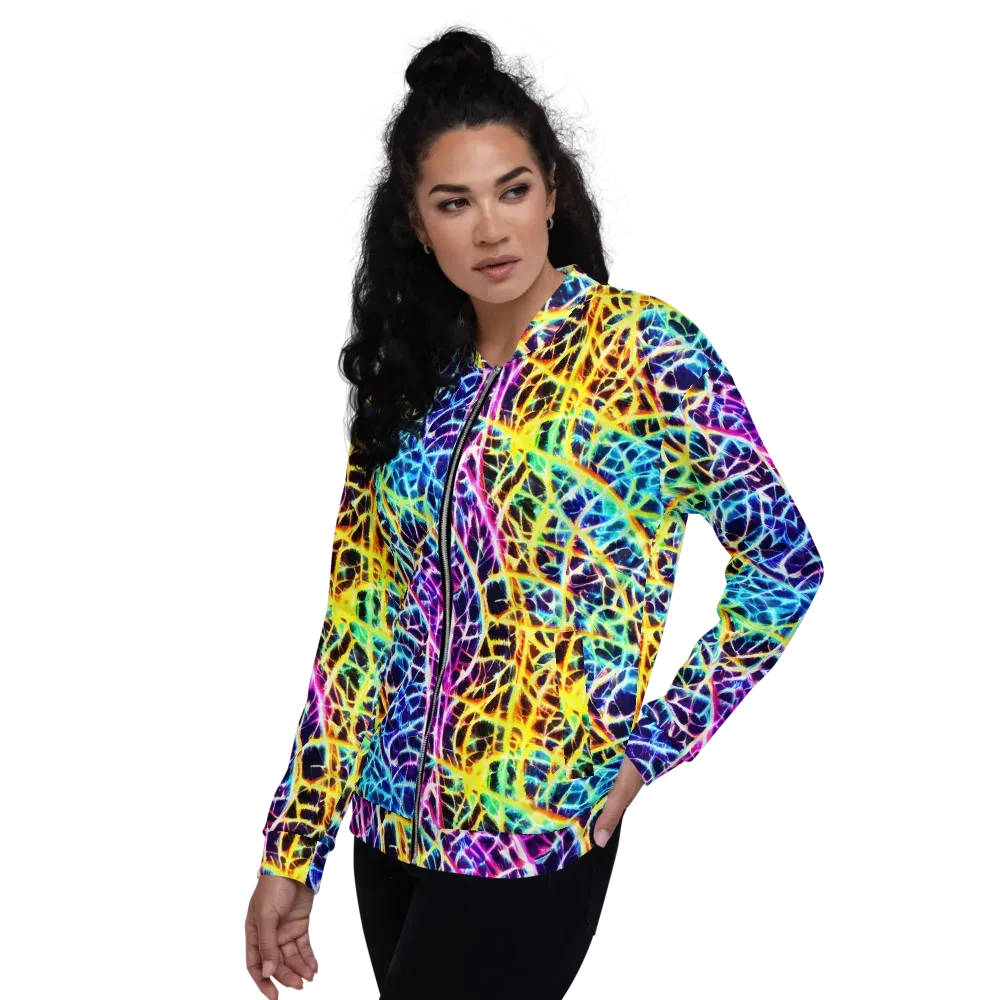 Voltage Web on Bomber Jacket — Left