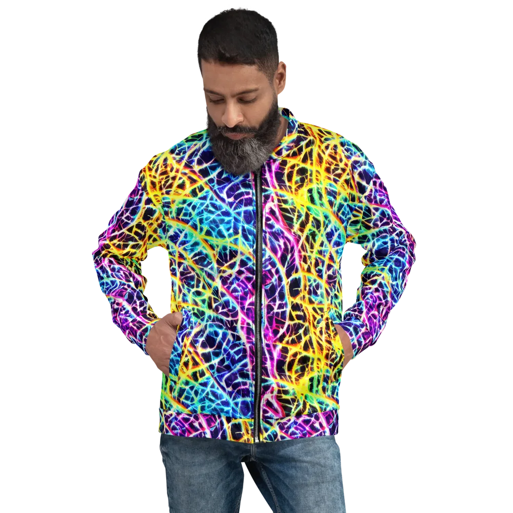 Voltage Web on Bomber Jacket — Front