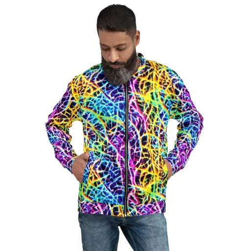 Voltage Web on a Bomber Jacket