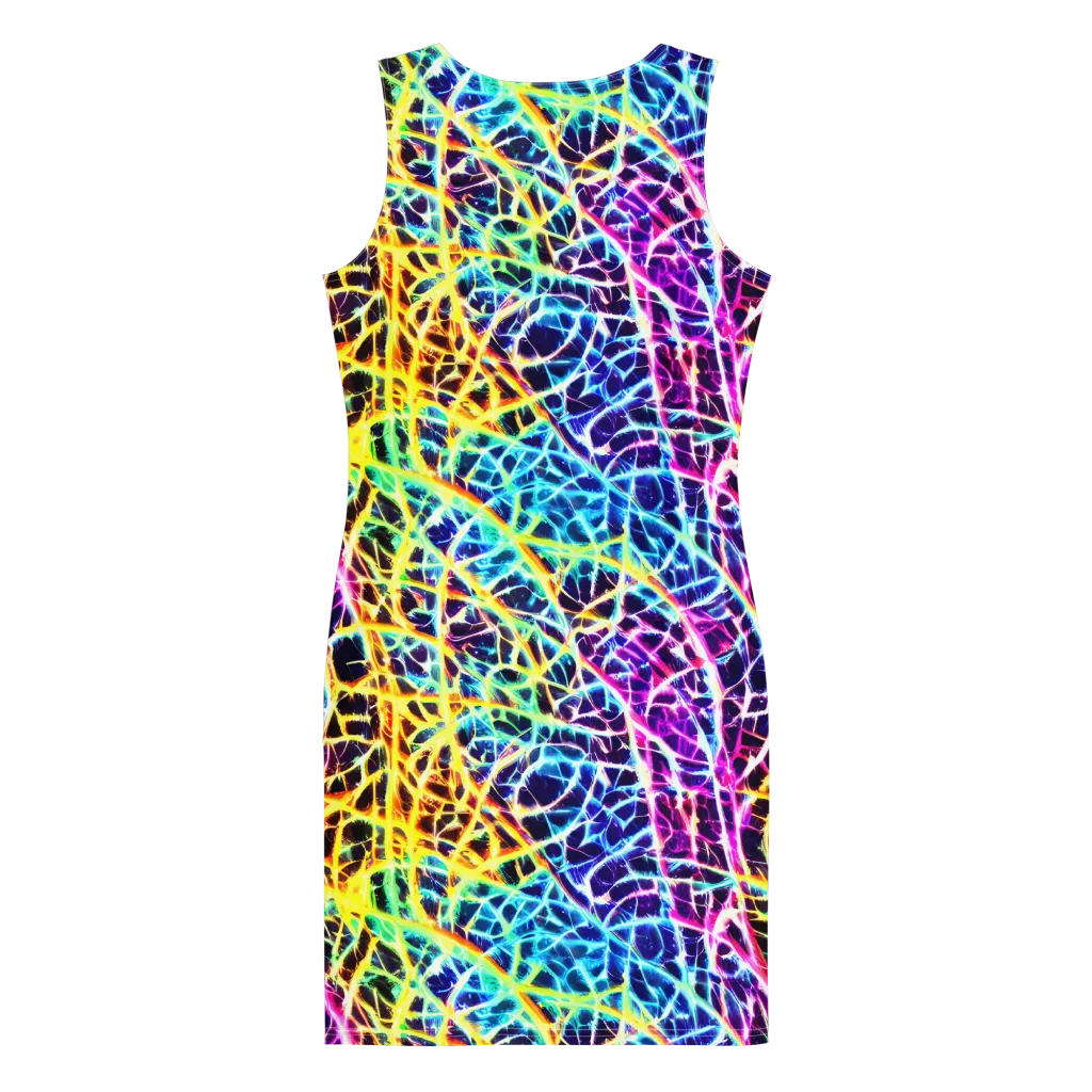 Voltage Web on Bodycon Dress — Back