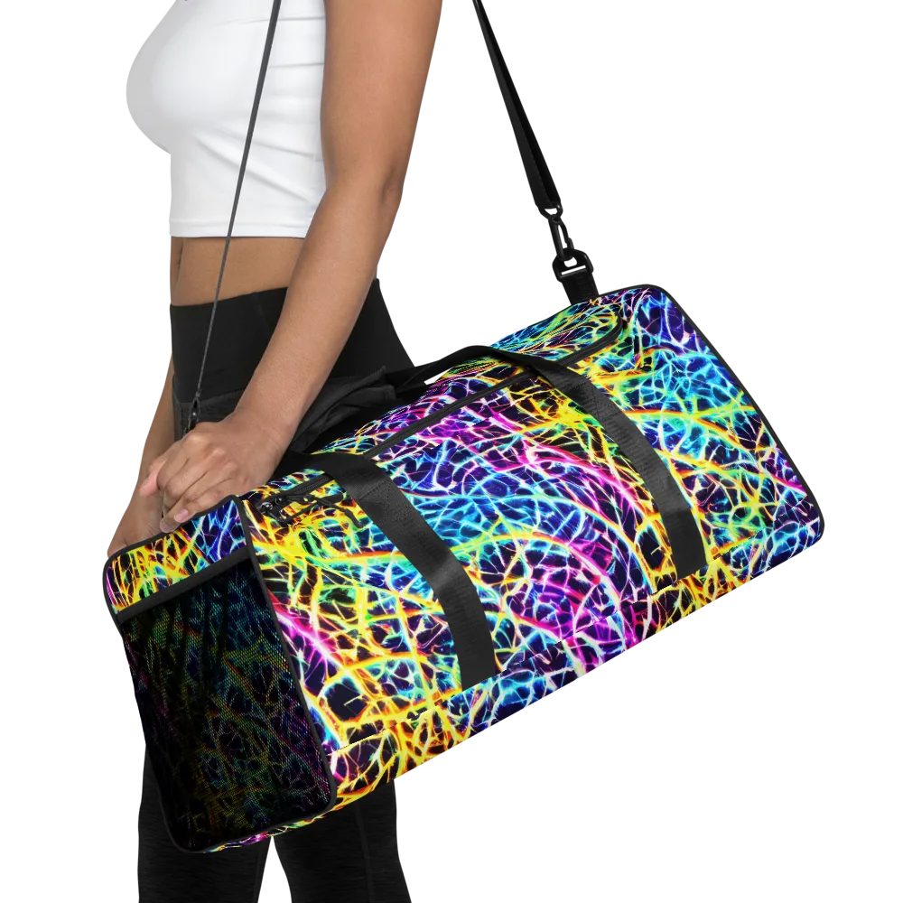Voltage Web on Duffle Bag — Front