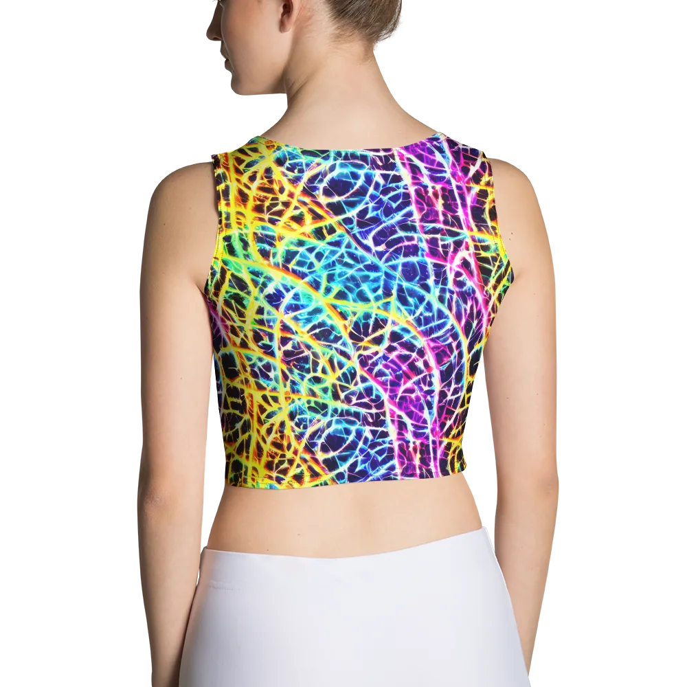 Voltage Web on Crop Top — Back