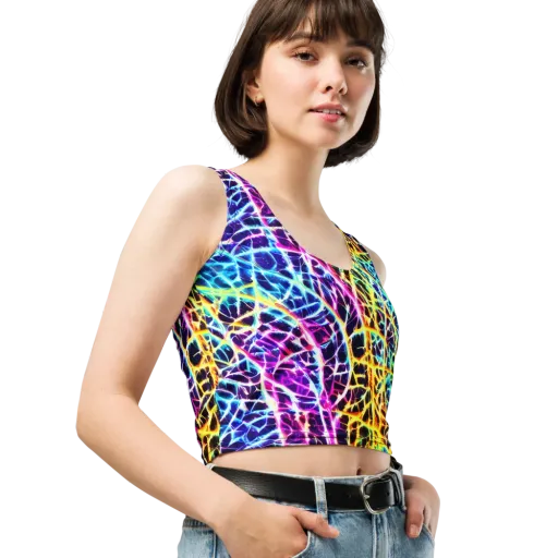 Voltage Web on a Crop Top
