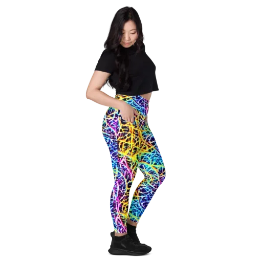 Voltage Web on a Leggings with Pockets