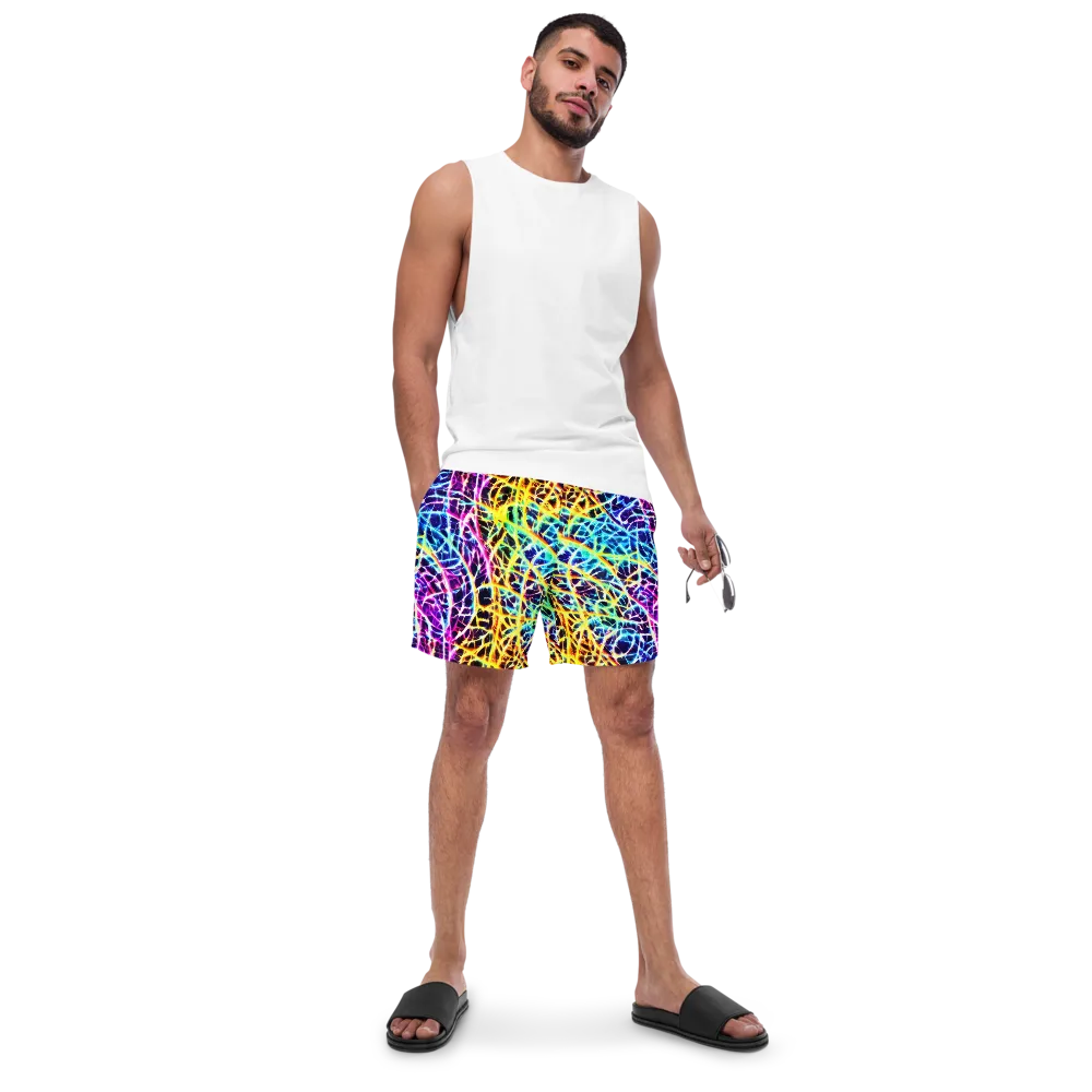 Voltage Web on Swim Trunks — Front