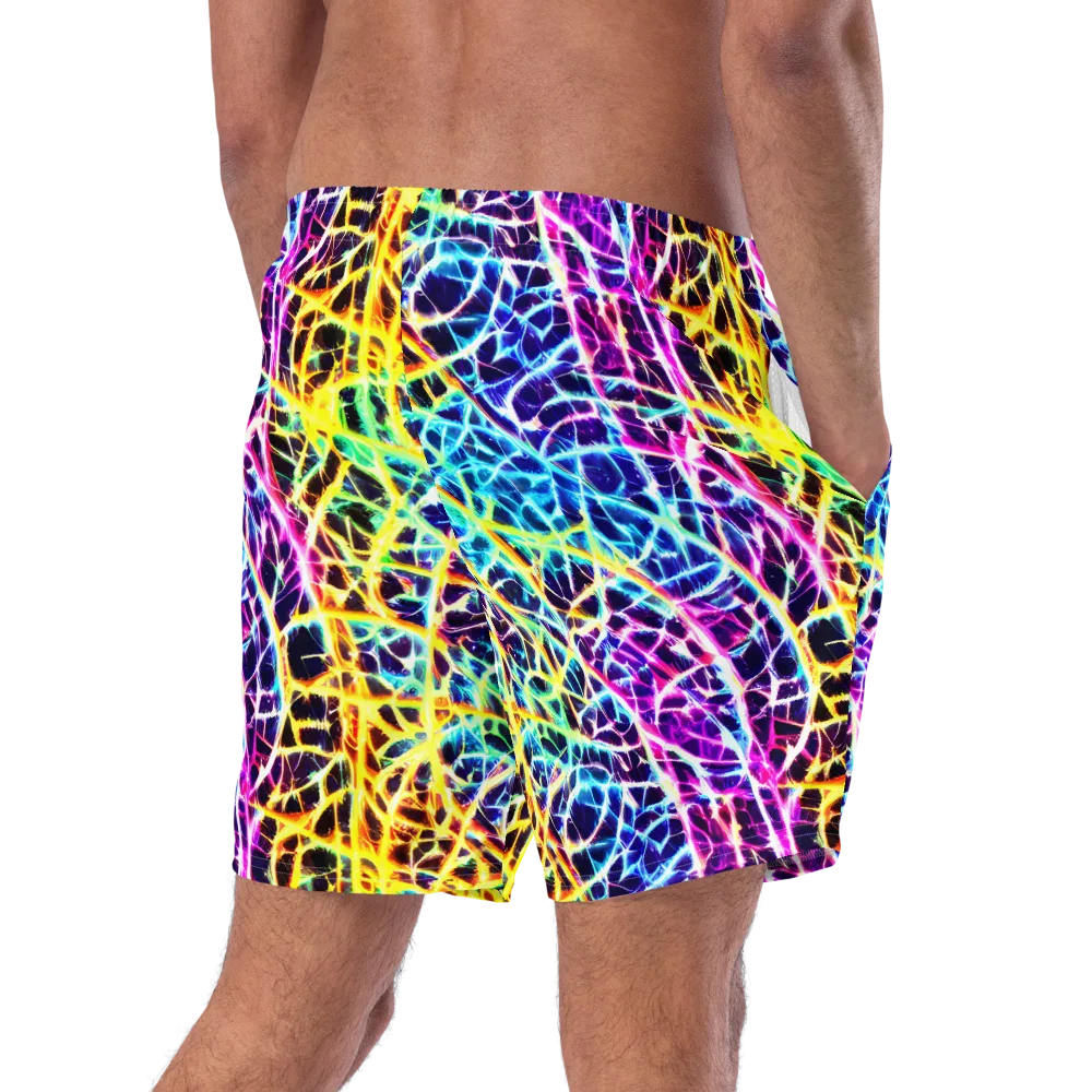 Voltage Web on Swim Trunks — Right Back