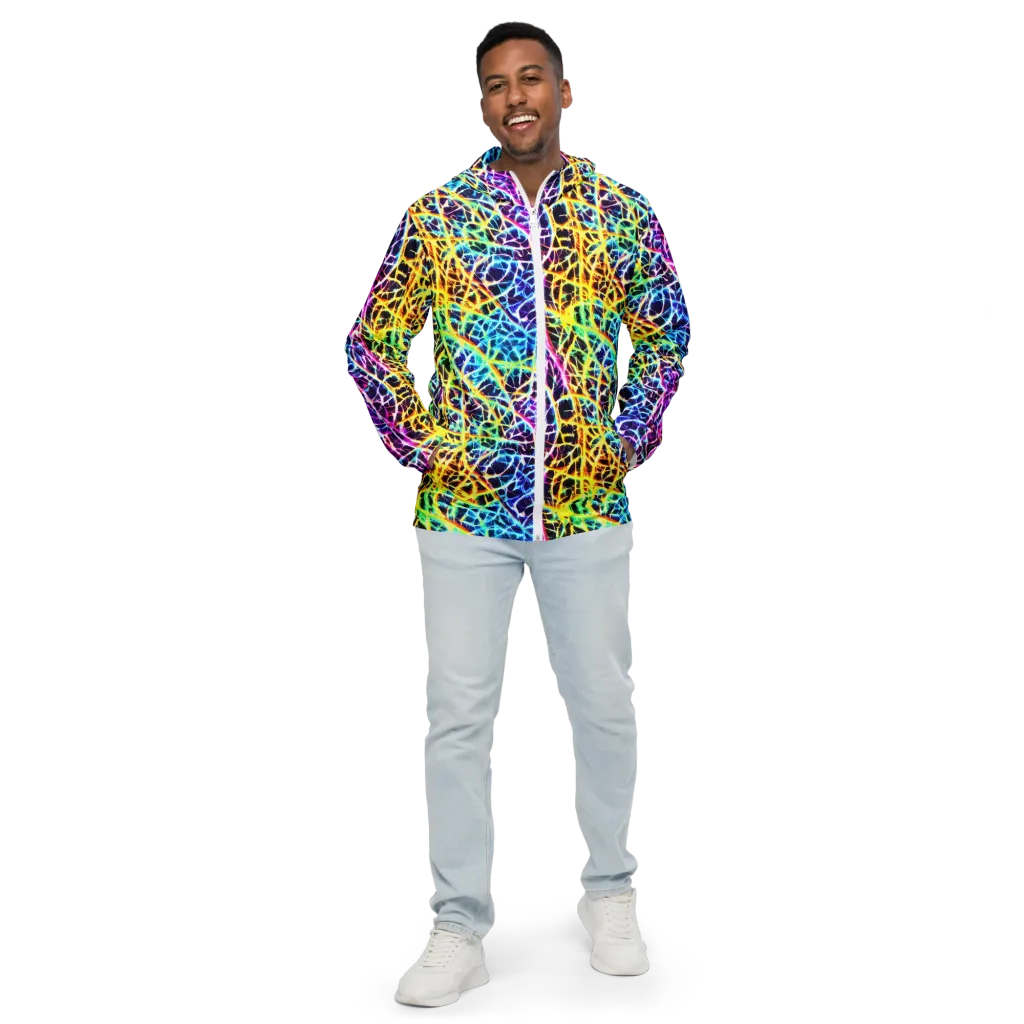 Voltage Web on Men's Windbreaker — Front