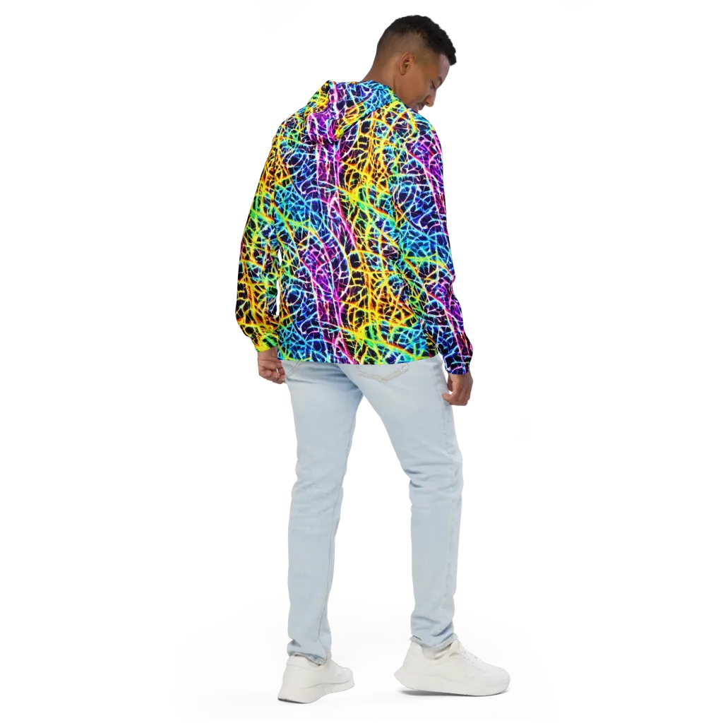 Voltage Web on Men's Windbreaker — Back