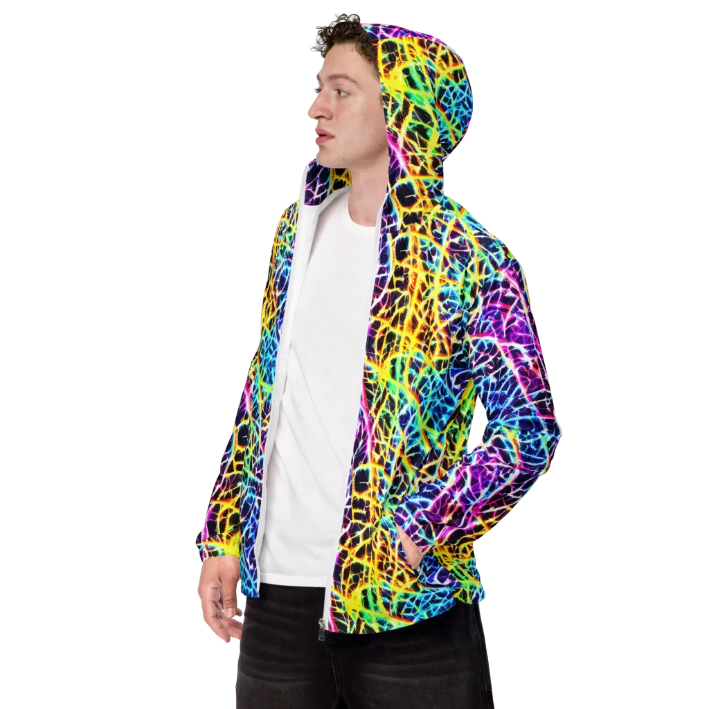 Voltage Web on Men's Windbreaker — Left Front