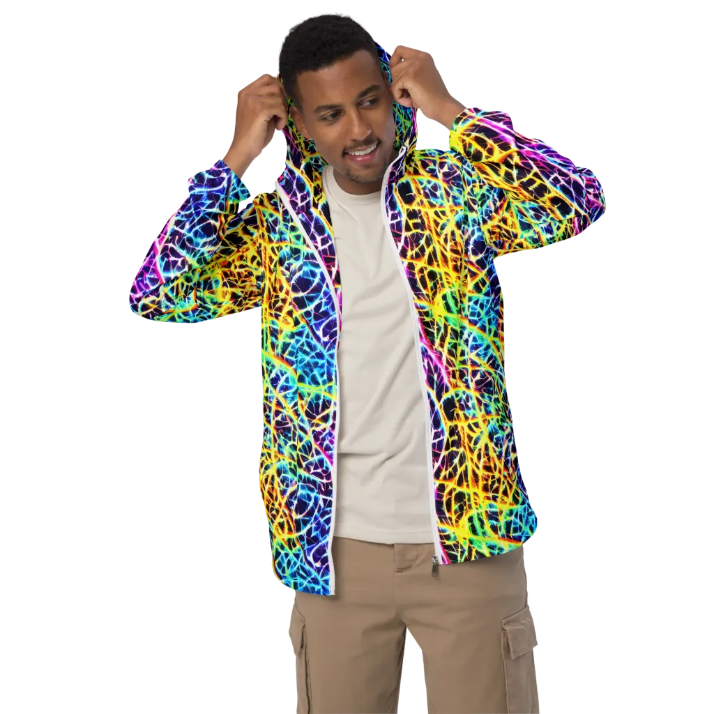 Voltage Web on Men's Windbreaker — Front