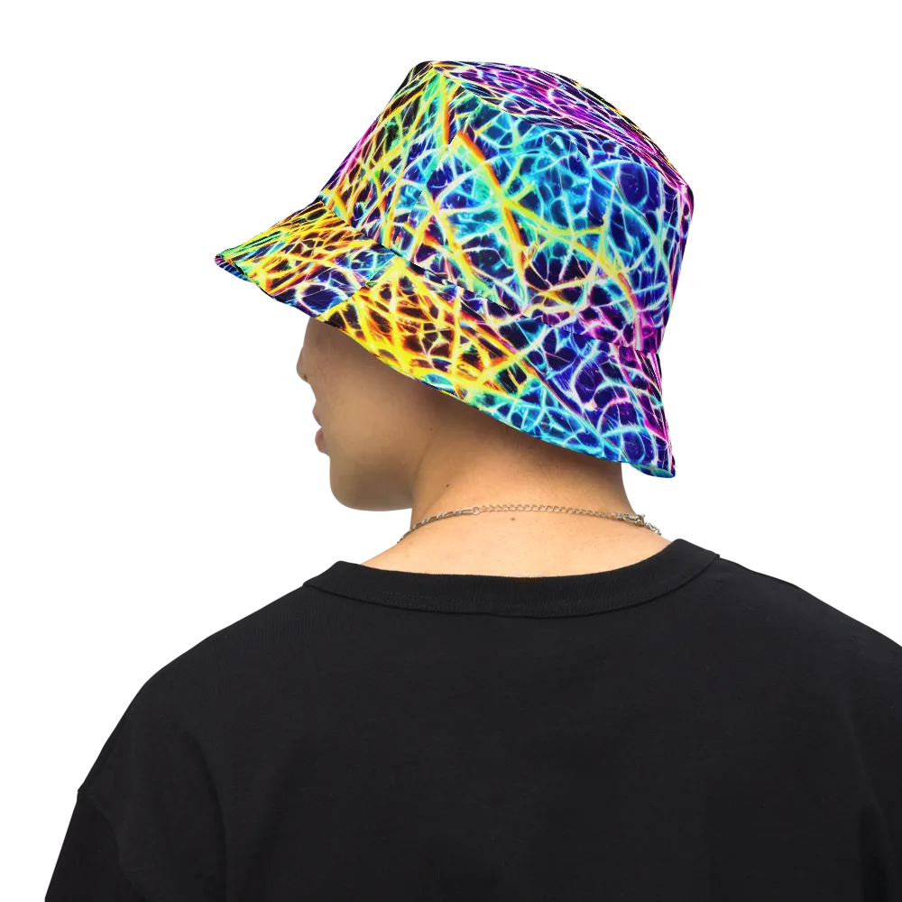 Voltage Web on Reversible Bucket Hat — Back Inside