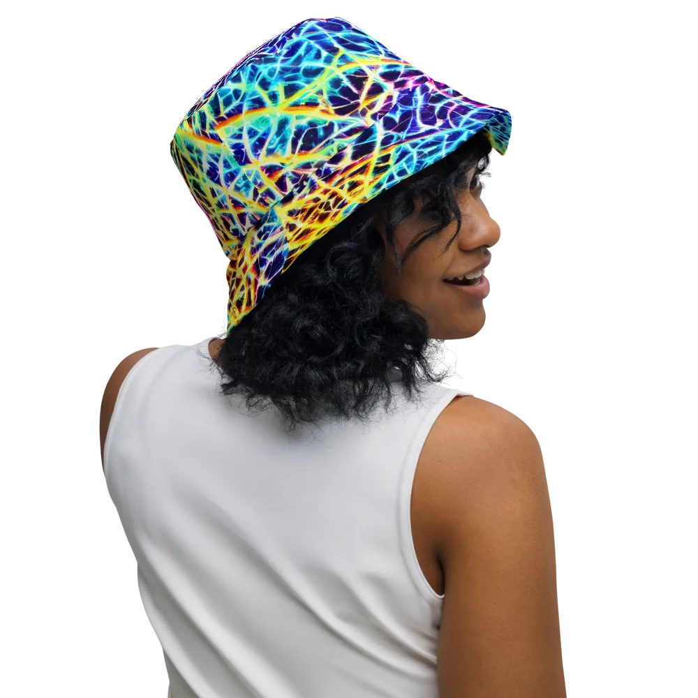 Voltage Web on Reversible Bucket Hat — Right Outside