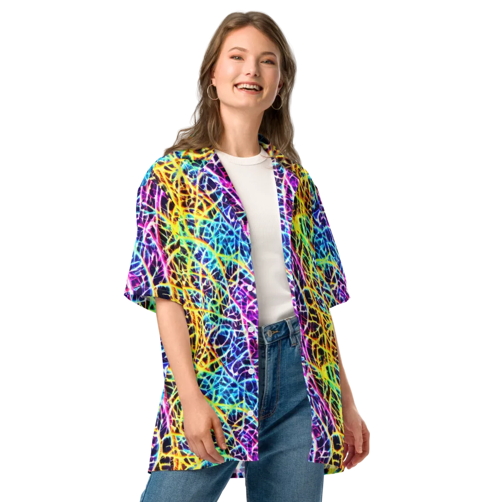 Voltage Web on Button Shirt — Front