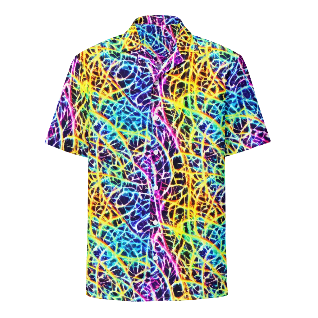 Voltage Web on Button Shirt — Front