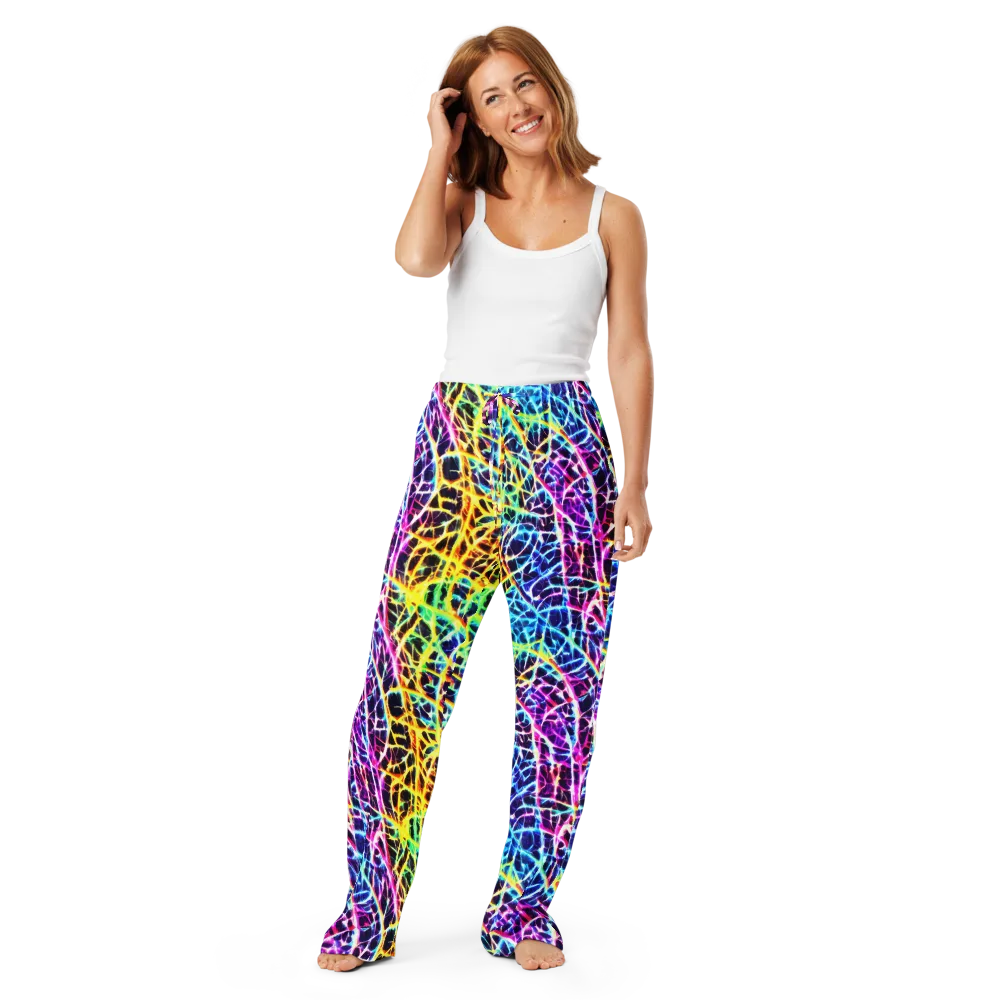 Voltage Web on Women's Pajama Pants — Front
