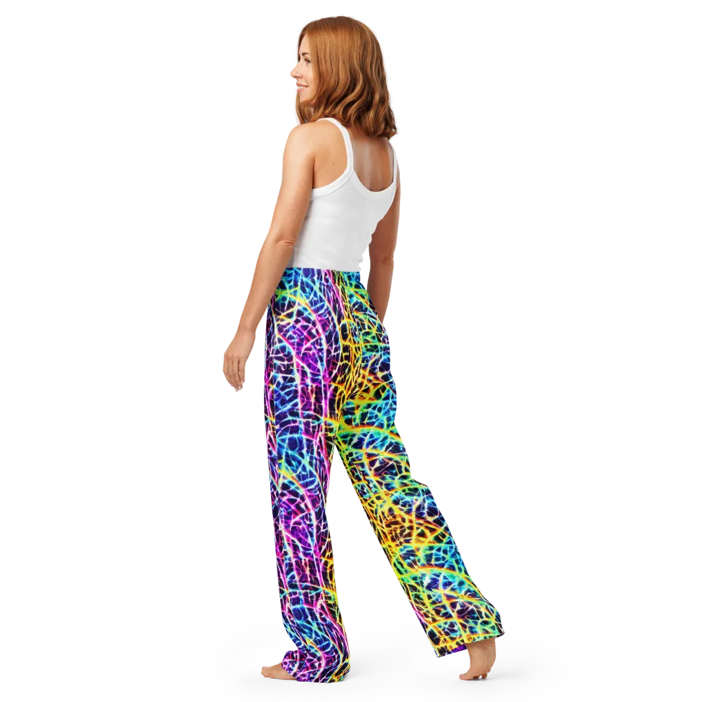 Voltage Web on Women's Pajama Pants — Back