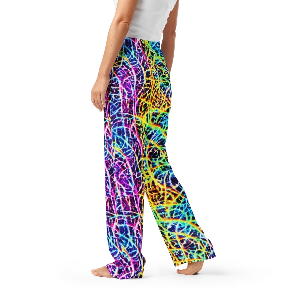 Voltage Web on Women's Pajama Pants — Left