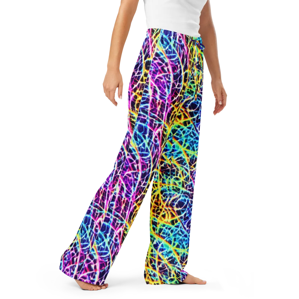 Voltage Web on Women's Pajama Pants — Right Front
