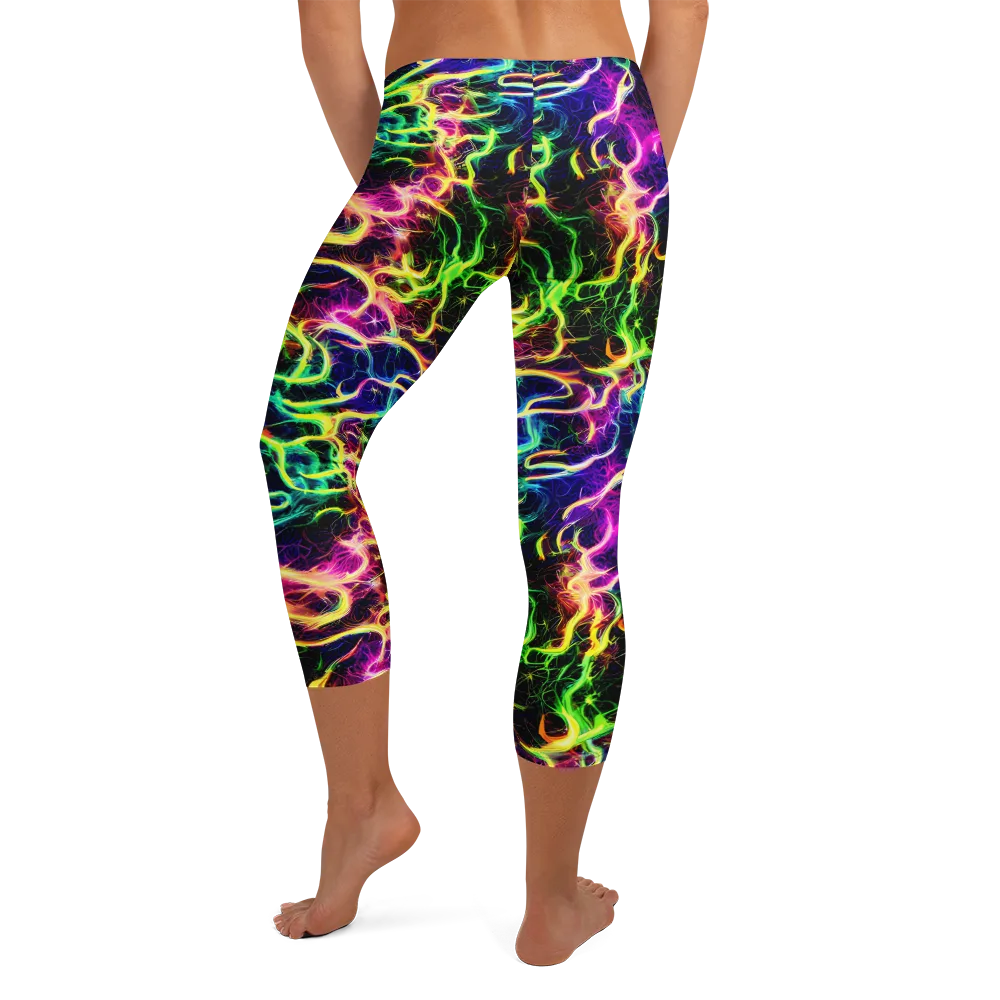 Wildfire Spectrum on Capri Leggings — Back