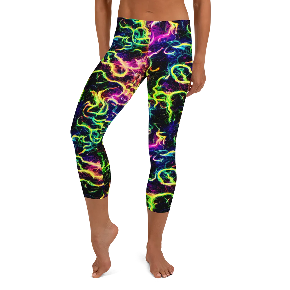 Wildfire Spectrum on Capri Leggings — Front