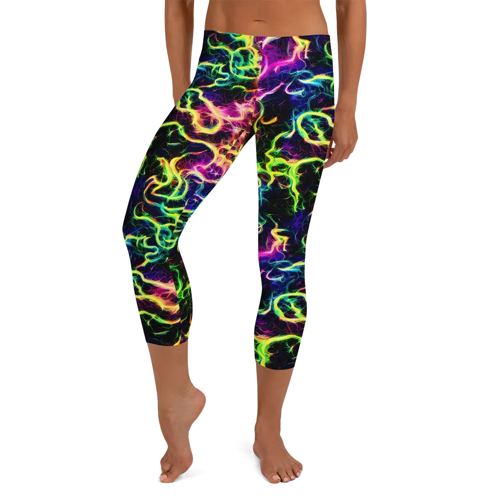 Wildfire Spectrum on Capri Leggings — Front