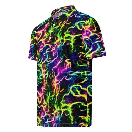 Wildfire Spectrum on a Men's Slim Fit Polo Shirt