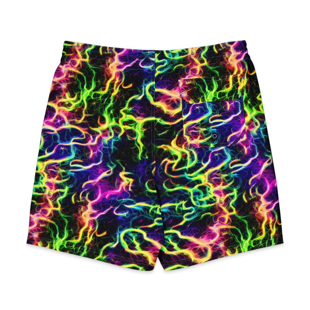 Wildfire Spectrum on Men's Board Shorts — Back