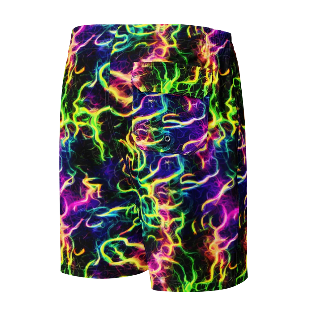 Wildfire Spectrum on Men's Board Shorts — Back