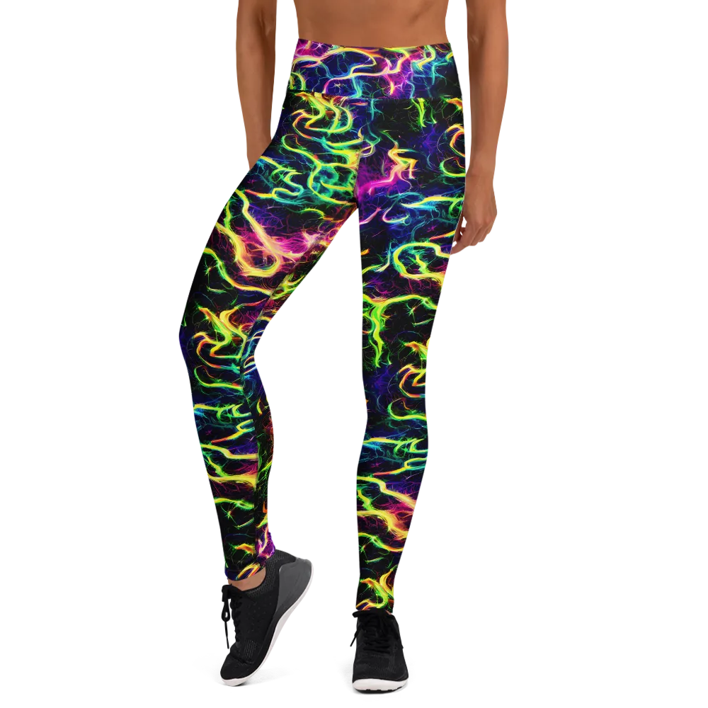 Wildfire Spectrum on Yoga Leggings — Front