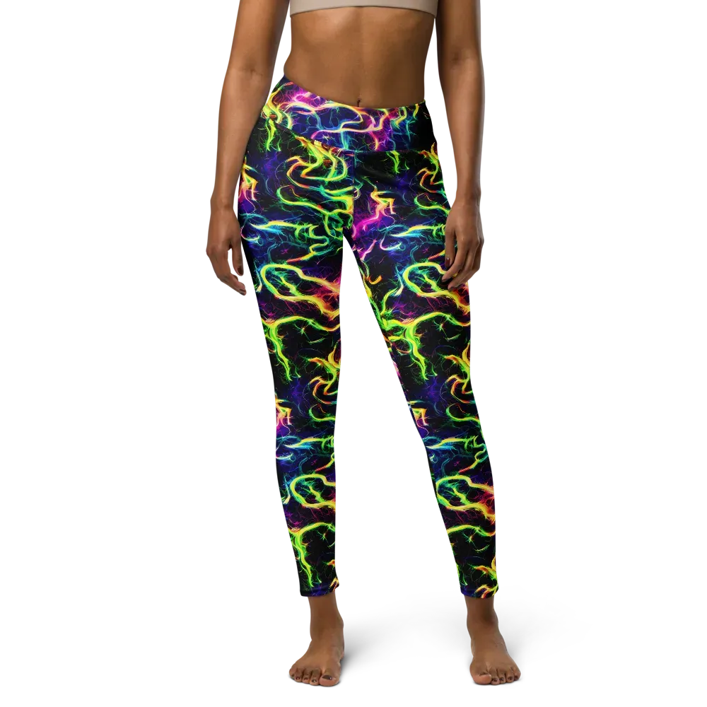 Wildfire Spectrum on Yoga Leggings — Front