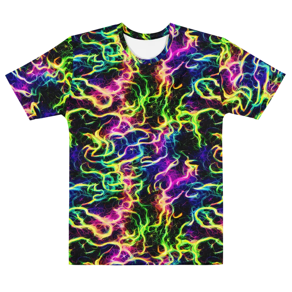 Wildfire Spectrum on Men's Cotton Crew Neck T-Shirt — Front