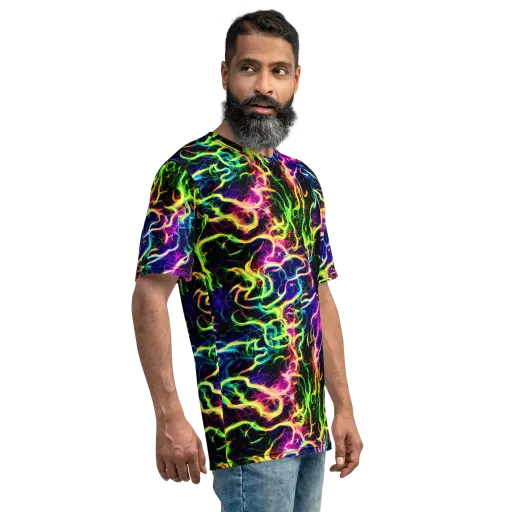 Wildfire Spectrum on a Men's Crew Neck T-Shirt