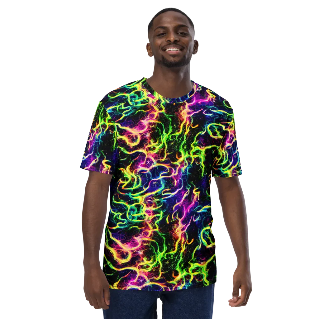 Wildfire Spectrum on Men's Crew Neck T-Shirt — Front