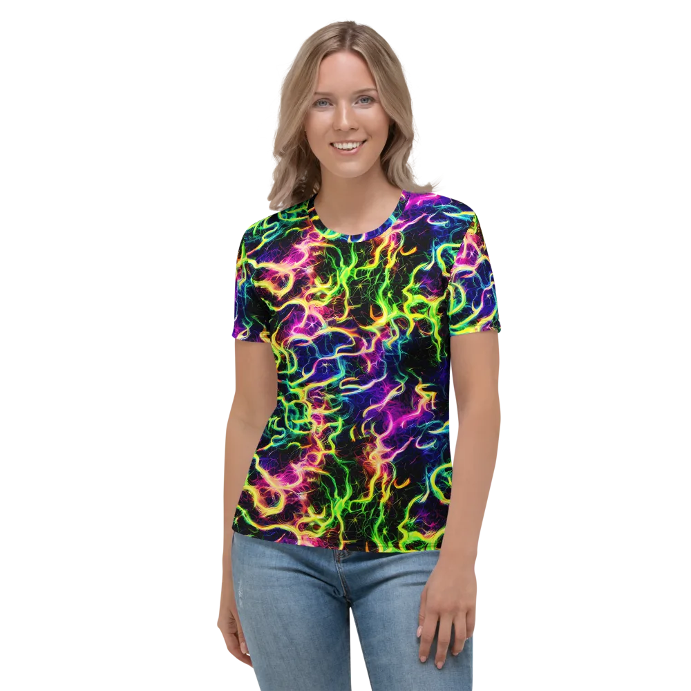 Wildfire Spectrum on Women's Crew Neck T-Shirt — Front