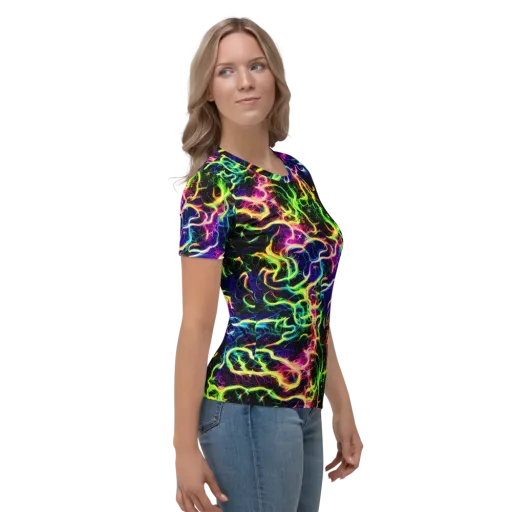 Wildfire Spectrum on a Women's Crew Neck T-Shirt