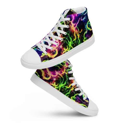 Wildfire Spectrum on a Women's High Top Canvas Shoes