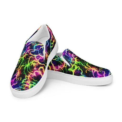 Wildfire Spectrum on a Men's Slip-On Canvas Shoes