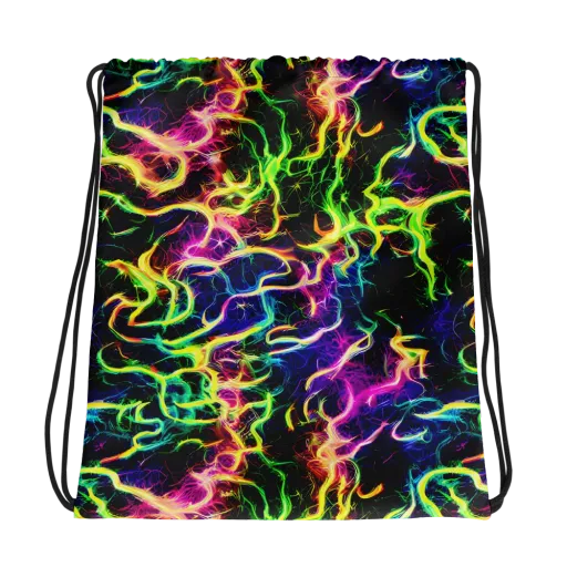 Wildfire Spectrum on a Drawstring Bag