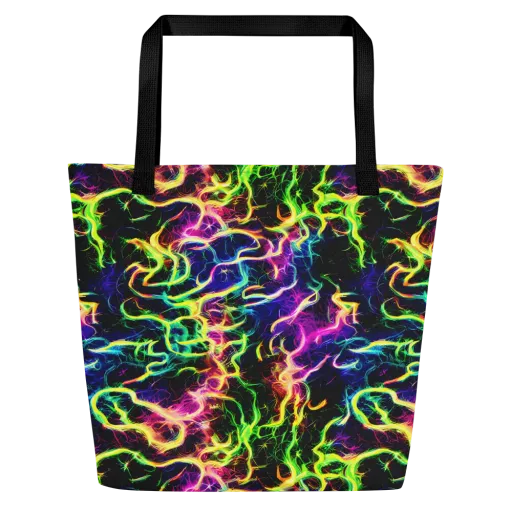 Wildfire Spectrum on a Large Tote Bag W/ Pocket