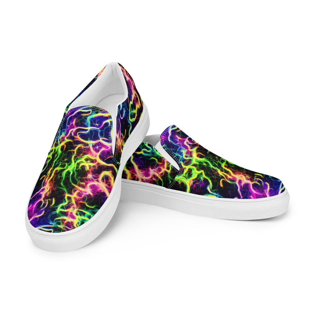 Wildfire Spectrum on Women's Slip-On Canvas Shoes — Left Front