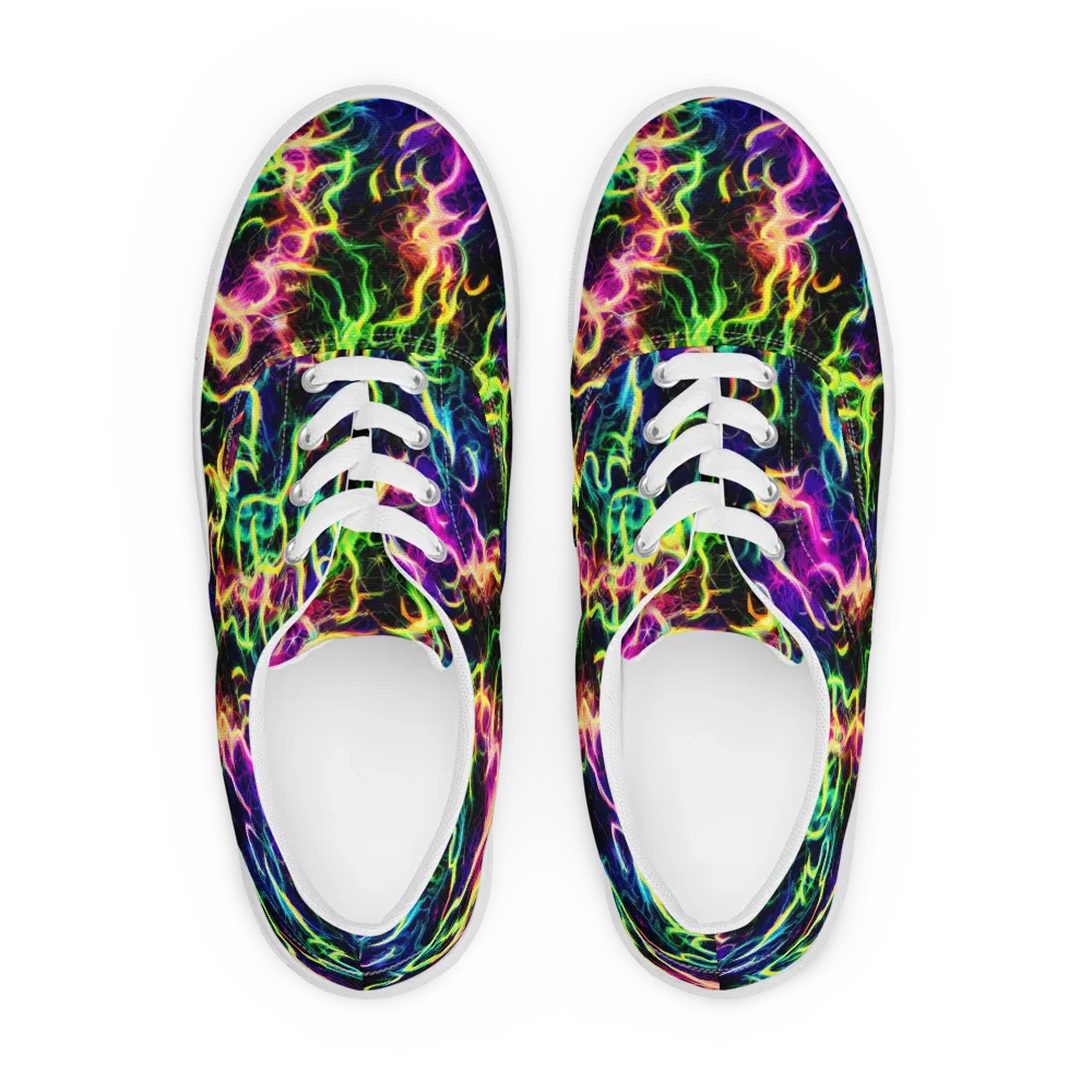 Wildfire Spectrum on Men's Lace-Up Canvas Shoes — Front