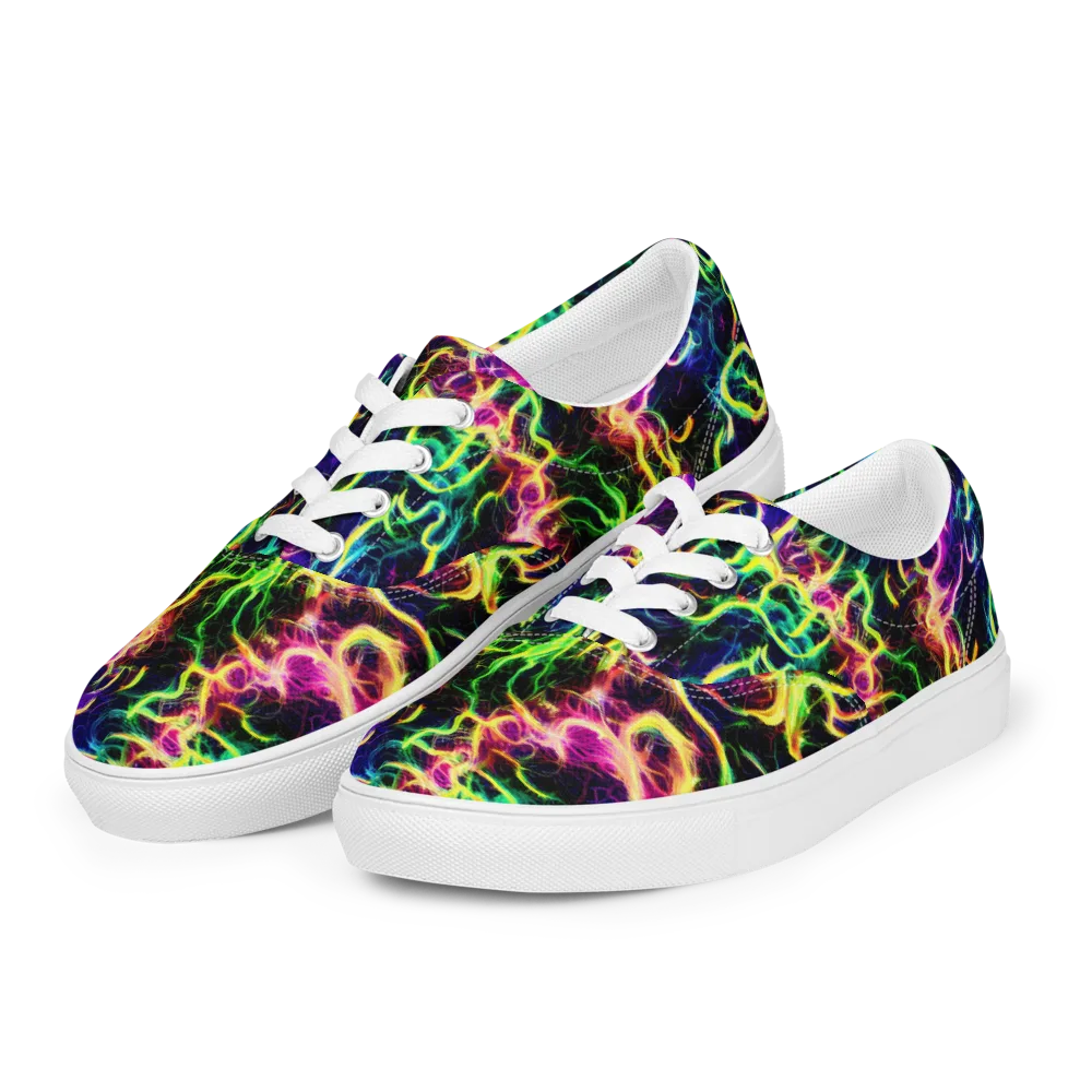 Wildfire Spectrum on Men's Lace-Up Canvas Shoes — Left Front