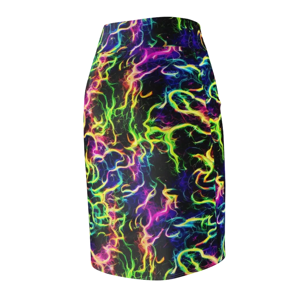 Wildfire Spectrum on Pencil Skirt — Back Side