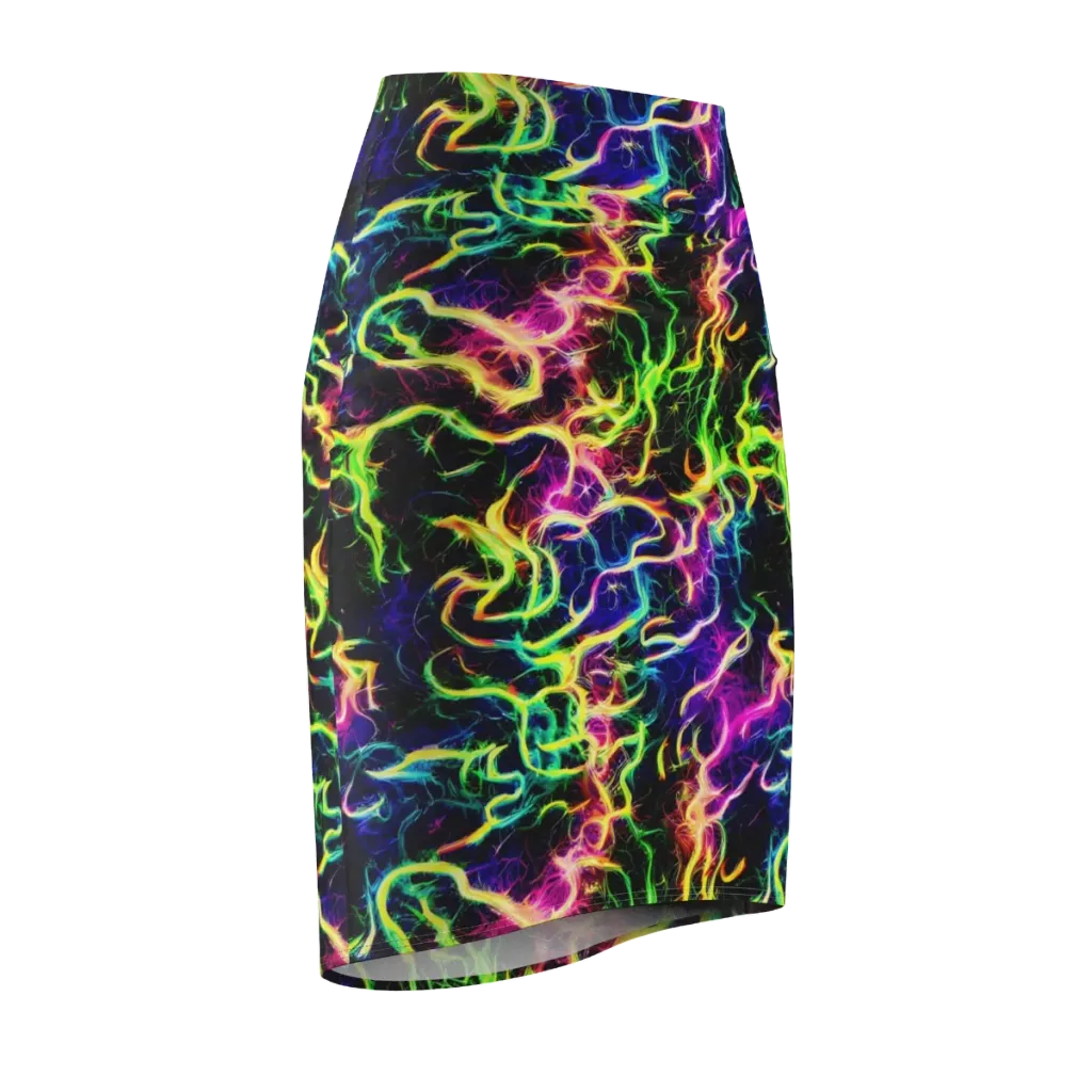 Wildfire Spectrum on Pencil Skirt — Front Side