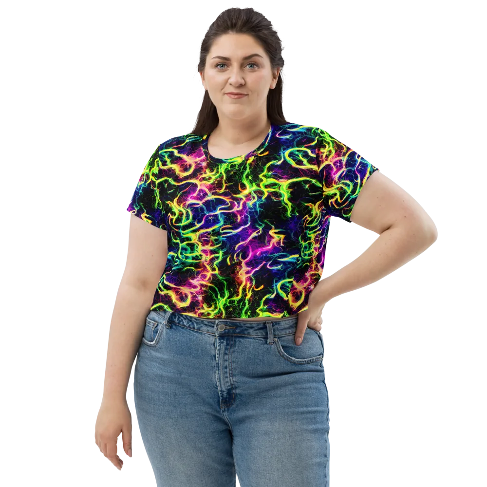 Wildfire Spectrum on Crop Tee — Front