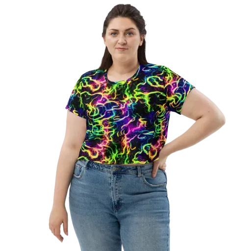 Wildfire Spectrum on a Crop Tee